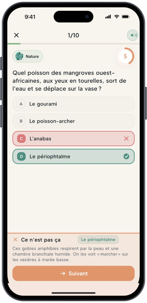 SunuKwizz, correction et explication